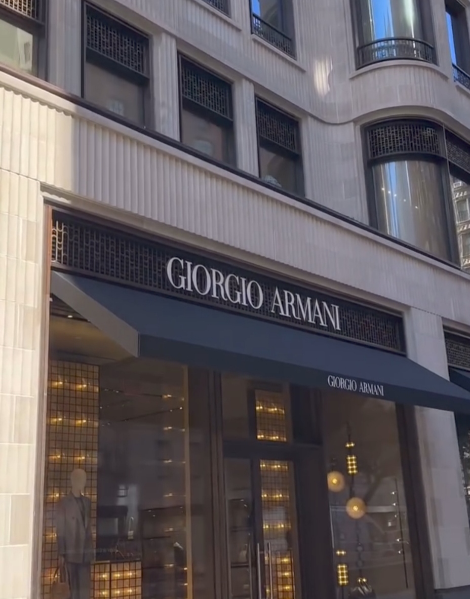 Giorgio Armani in NewYork.