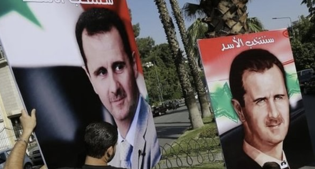 Guerra civile siriana: Manifesti raffiguranti Bashar al-Assad