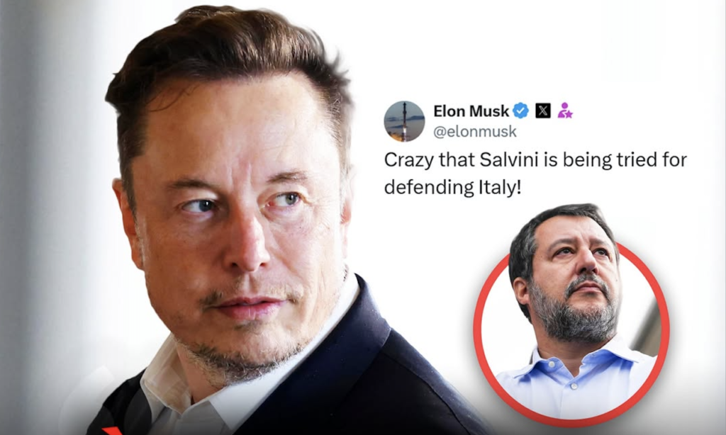 Elon Musk, molto vicino a Donald Trump e a Giorgia Meloni, ha supportato Salvini definendo assurdo il processo per il caso Open Arms.