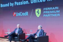 Andrea Orcel (Unicredit) con Benedetto Vigna (Ferrari)