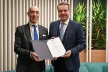 Da sx Emanuele Castagno - Executive Vice President Certification di RINA e Andrea Chittaro - Executive Director Global Security & Cyber Defence di Snam