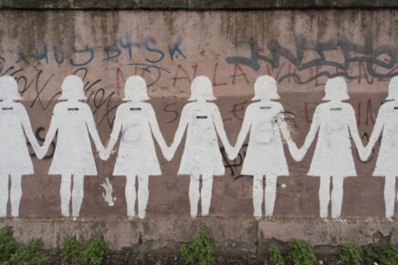 Un murales dedicato alle vittime di femminicidio