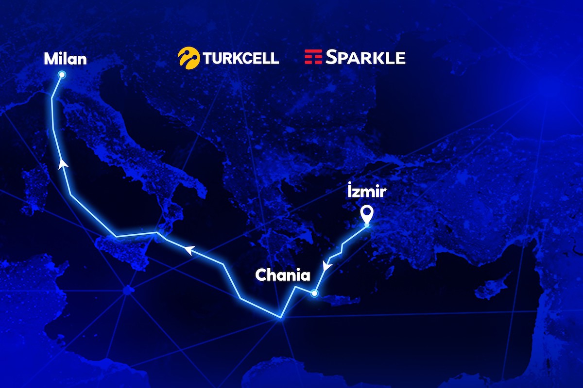 Il tracciato del cavo annunciato da Sparkle e Turkcell che unirà Izmir all'Europa